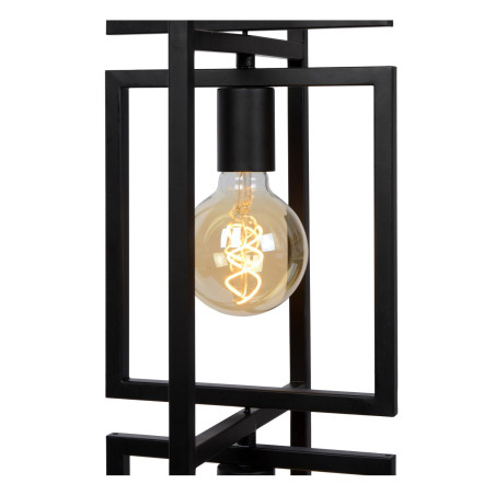 Lucide LUUK - Lampadaire - 3xE27 - Noir