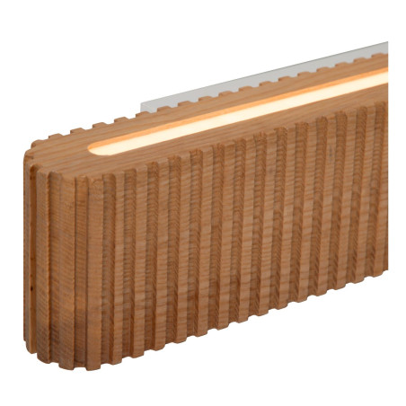 Lucide BANNISTER - Applique murale - LED Dim. - CCT - 2x7W 2200K/3000K - Bois clair - Vibes