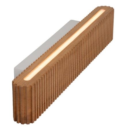 Lucide BANNISTER - Applique murale - LED Dim. - CCT - 2x7W 2200K/3000K - Bois clair - Vibes