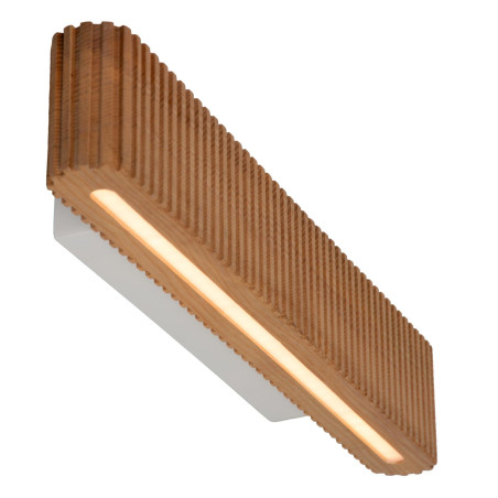 Lucide BANNISTER - Applique murale - LED Dim. - CCT - 2x7W 2200K/3000K - Bois clair - Vibes