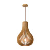 Lucide BODO - Suspension - Ø 38 cm - 1xE27 - Bois clair