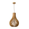 Lucide BODO - Suspension - Ø 38 cm - 1xE27 - Bois clair