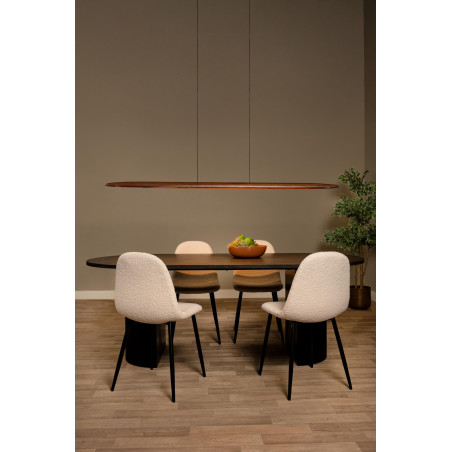 Lucide LANGHOLT - Suspension - LED Dim. - CCT - 1x28W 2200K/4000K - Bois clair - Vibes