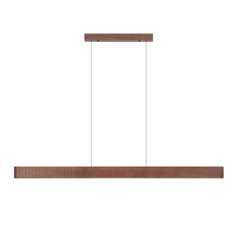 Lucide BANNISTER - Suspension - LED Dim. - CCT - 1x30W 2200K/3000K - Aspect bois - Vibes