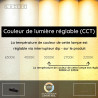 Lucide BANNISTER - Suspension - LED Dim. - CCT - 1x30W 2200K/3000K - Aspect bois - Vibes