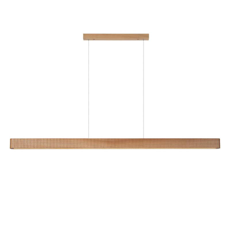 Lucide BANNISTER - Suspension - LED Dim. - CCT - 1x30W 2200K/3000K - Bois clair - Vibes