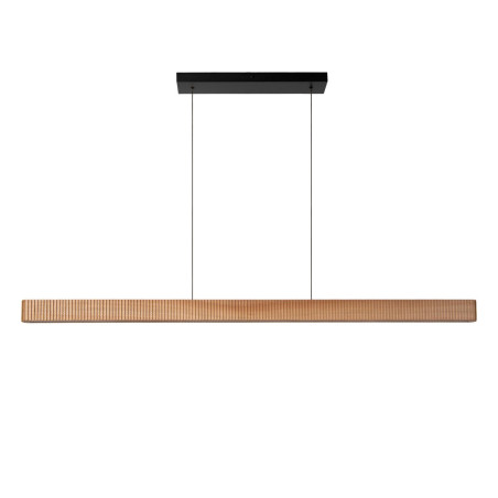 Lucide BANNISTER - Suspension - LED Dim. - CCT - 1x30W 2200K/3000K - Bois clair - Vibes