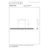 Lucide BANNISTER - Suspension - LED Dim. - CCT - 1x30W 2200K/3000K - Bois clair - Vibes