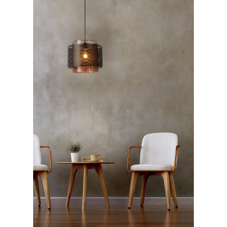 Lucide ORRIN - Suspension - Ø 34 cm - 1xE27 - Noir