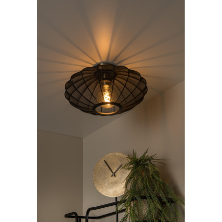 Lucide CORINA - Plafonnier - Ø 40 cm - 1xE27 - Noir