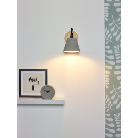 Lucide POSSIO - Applique murale - 1xE14 - Gris