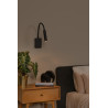 Lucide ALEC - Spot mural / Applique mural - LED 3 StepDim - G9 - 1x3W 2700K - Des anneaux interchangeables inclus - Noir