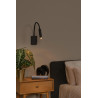 Lucide ALEC - Spot mural / Applique mural - LED 3 StepDim - G9 - 1x3W 2700K - Des anneaux interchangeables inclus - Noir