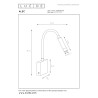 Lucide ALEC - Spot mural / Applique mural - LED 3 StepDim - G9 - 1x3W 2700K - Des anneaux interchangeables inclus - Noir