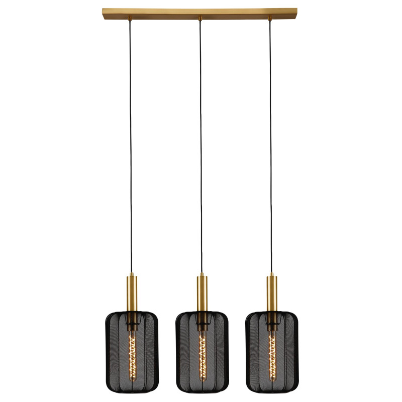 Lucide CORINA - Suspension - 3xE27 - Noir
