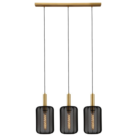 Lucide CORINA - Suspension - 3xE27 - Noir
