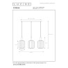 Lucide CORINA - Suspension - 3xE27 - Crème