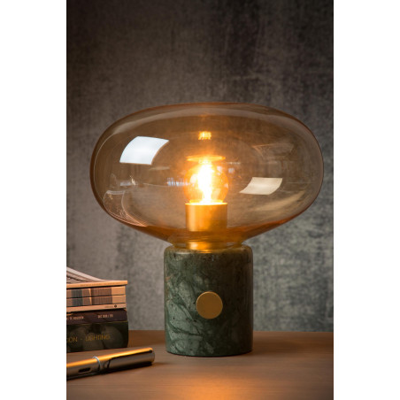 Lucide CHARLIZE - Lampe de table - Ø 23 cm - 1xE27 - Vert