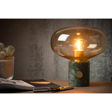 Lucide CHARLIZE - Lampe de table - Ø 23 cm - 1xE27 - Vert