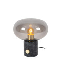 Lucide CHARLIZE - Lampe de table - Ø 23 cm - 1xE27 - Noir