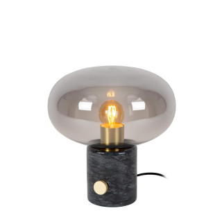 Lucide CHARLIZE - Lampe de table - Ø 23 cm - 1xE27 - Noir