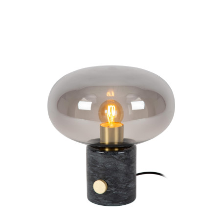 Lucide CHARLIZE - Lampe de table - Ø 23 cm - 1xE27 - Noir