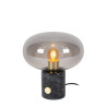 Lucide CHARLIZE - Lampe de table - Ø 23 cm - 1xE27 - Noir