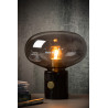 Lucide CHARLIZE - Lampe de table - Ø 23 cm - 1xE27 - Noir