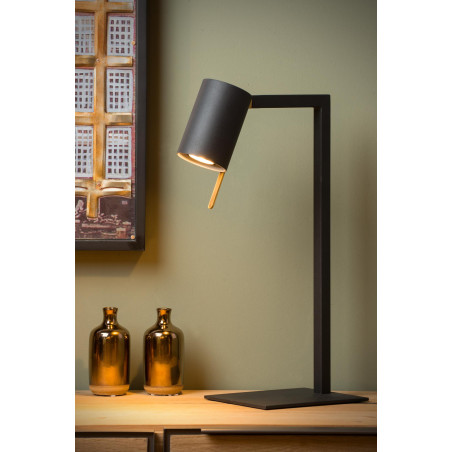 Lucide LESLEY - Lampe de bureau - 1xGU10 (MR16) - Noir