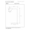 Lucide LESLEY - Lampe de bureau - 1xGU10 (MR16) - Taupe