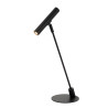 Lucide ALEC - Lampe de bureau - LED 3 StepDim - G9 - 1x3W 2700K - Des anneaux interchangeables inclus - Noir