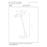 Lucide ALEC - Lampe de bureau - LED 3 StepDim - G9 - 1x3W 2700K - Des anneaux interchangeables inclus - Noir