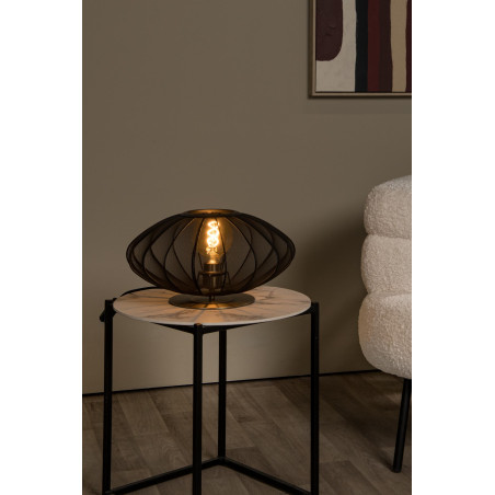 Lucide CORINA - Lampe de table - Ø 40 cm - 1xE27 - Noir