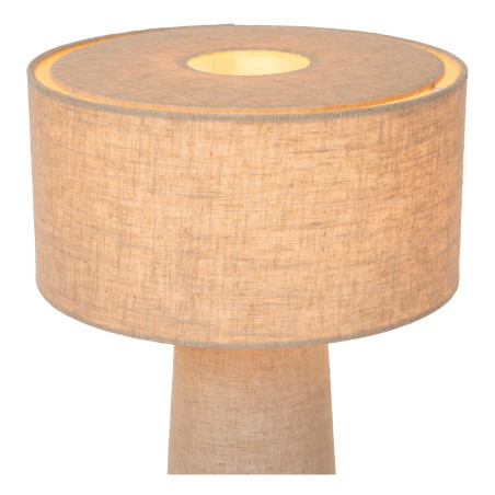 Lucide LEEROY - Lampe de table - Ø 30 cm - 1xE27 - Taupe