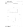 Lucide LEEROY - Lampe de table - Ø 30 cm - 1xE27 - Taupe