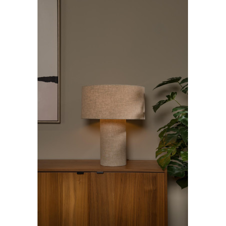 Lucide LEEROY - Lampe de table - 1xE27 - Taupe