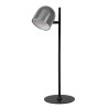 Lucide SKANSKA RECH - Lampe de bureau Rechargeable Intérieur/Extérieur - - L 21 x P 16 x H 46 cm - Fer gris / Noir