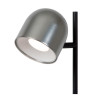 Lucide SKANSKA RECH - Lampe de bureau Rechargeable Intérieur/Extérieur - - L 21 x P 16 x H 46 cm - Fer gris / Noir