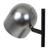 Lucide SKANSKA RECH - Lampe de bureau Rechargeable Intérieur/Extérieur - - L 21 x P 16 x H 46 cm - Fer gris / Noir