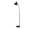Lucide SHADI - Lampadaire / lampe de lecture - 1xE27 - Noir