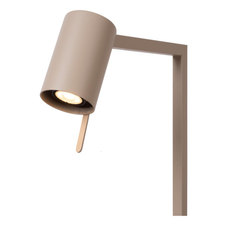 Lucide LESLEY - Lampadaire / lampe de lecture - 1xGU10 (MR16) - Taupe
