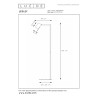 Lucide LESLEY - Lampadaire / lampe de lecture - 1xGU10 (MR16) - Taupe