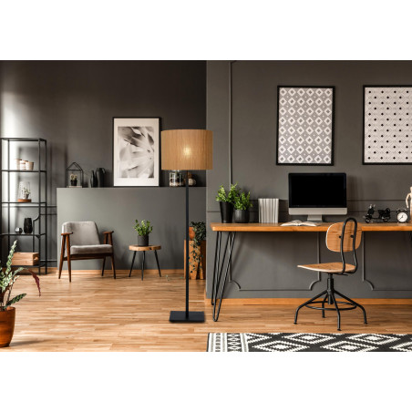 Lucide MAGIUS - Lampadaire - Ø 42 cm - 1xE27 - Naturel