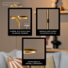 Lucide CELESTE - Lampadaire - Ø 28 cm - LED Dim. - 1x21W 2700K - Or Mat / Laiton