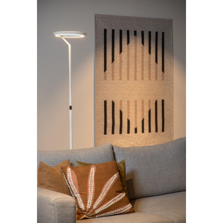 Lucide CELESTE - Lampadaire - Ø 28 cm - LED Dim. - 1x21W 2700K - Blanc