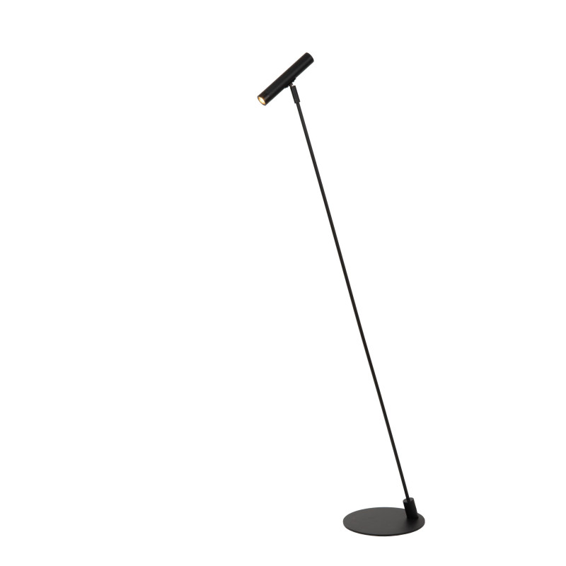 Lucide ALEC - Lampadaire - LED 3 StepDim - G9 - 1x3W 2700K - Des anneaux interchangeables inclus - Noir