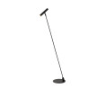Lucide ALEC - Lampadaire - LED 3 StepDim - G9 - 1x3W 2700K - Des anneaux interchangeables inclus - Noir
