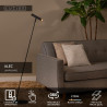 Lucide ALEC - Lampadaire - LED 3 StepDim - G9 - 1x3W 2700K - Des anneaux interchangeables inclus - Noir