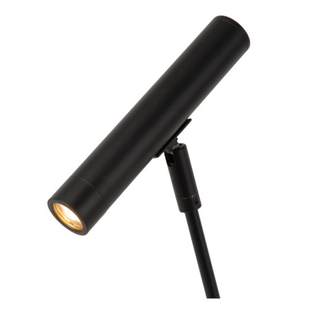 Lucide ALEC - Lampadaire - LED 3 StepDim - G9 - 1x3W 2700K - Des anneaux interchangeables inclus - Noir