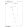 Lucide ALEC - Lampadaire - LED 3 StepDim - G9 - 1x3W 2700K - Des anneaux interchangeables inclus - Noir